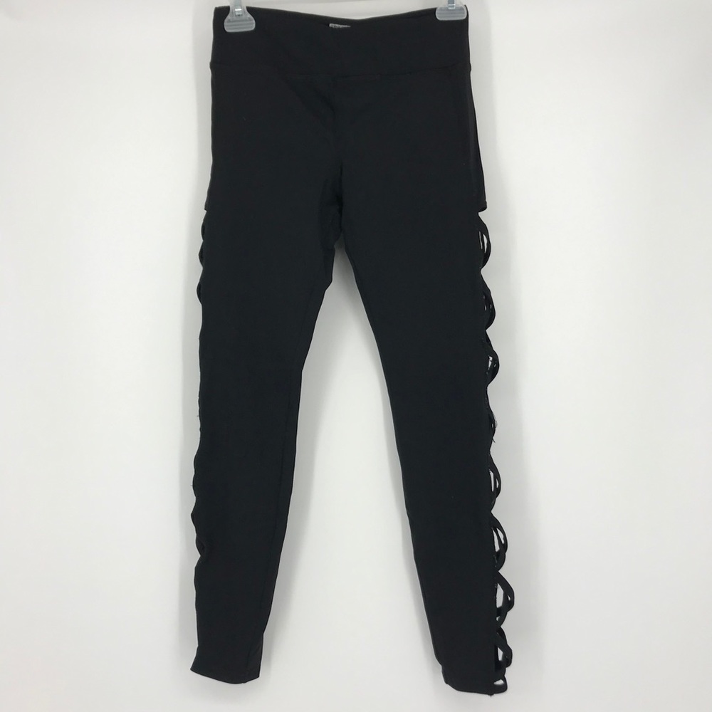 2 Black Forever Interlace legging size S